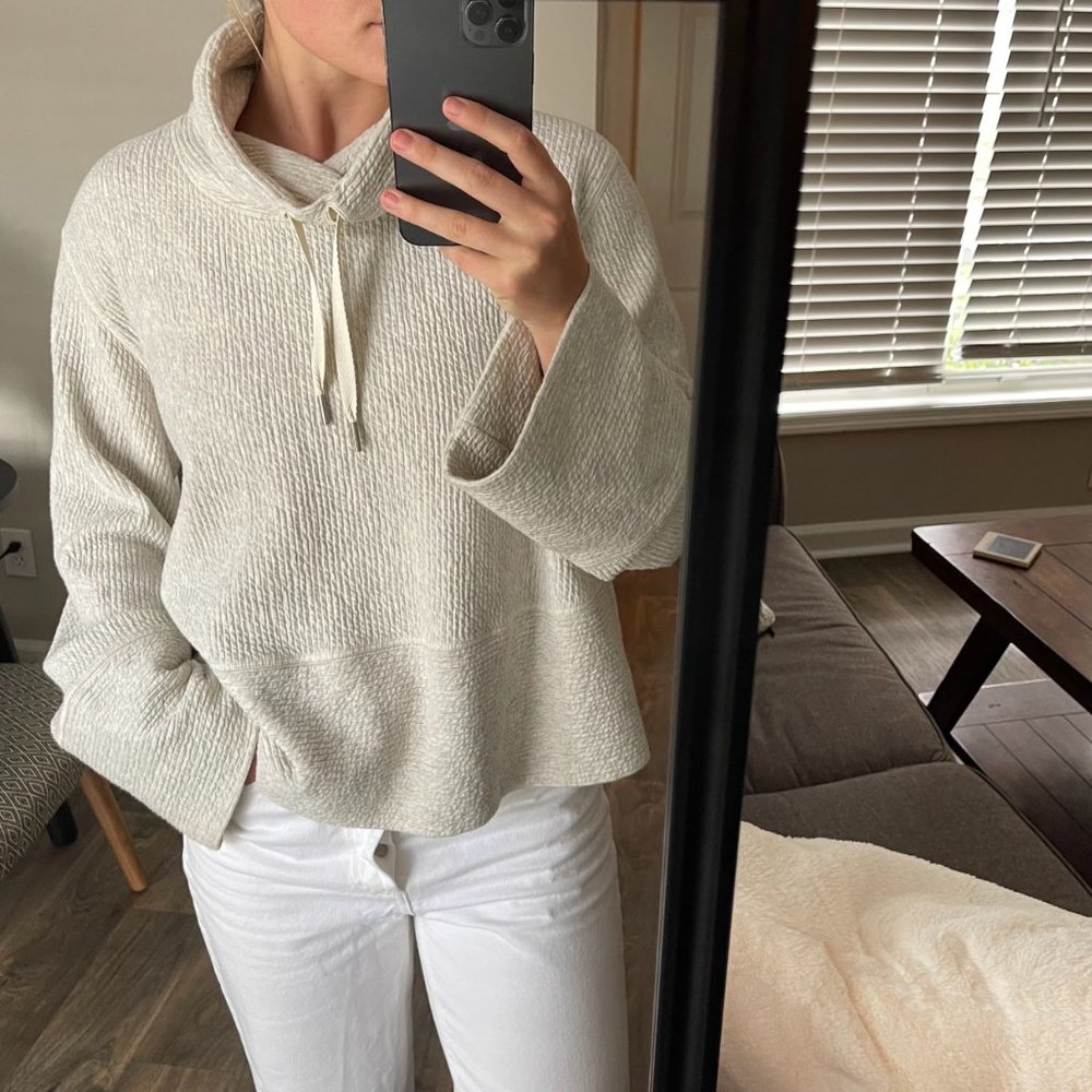 lululemon ribbed funnel neck pullover